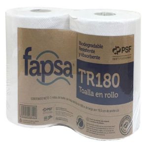 Paquete con 2 rollos de toalla Fapsa (TR03611) PSF pro