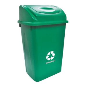 Bote para basura con balancín frontal de 80 lt con impresión Sablón