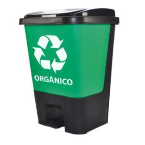 Bote para basura con pedal de 17 lt con impresión Sablón